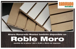 Nuevo Ranurado MASISA en color Roble Moro Nuevo Ranurado MASISA en color Roble Moro